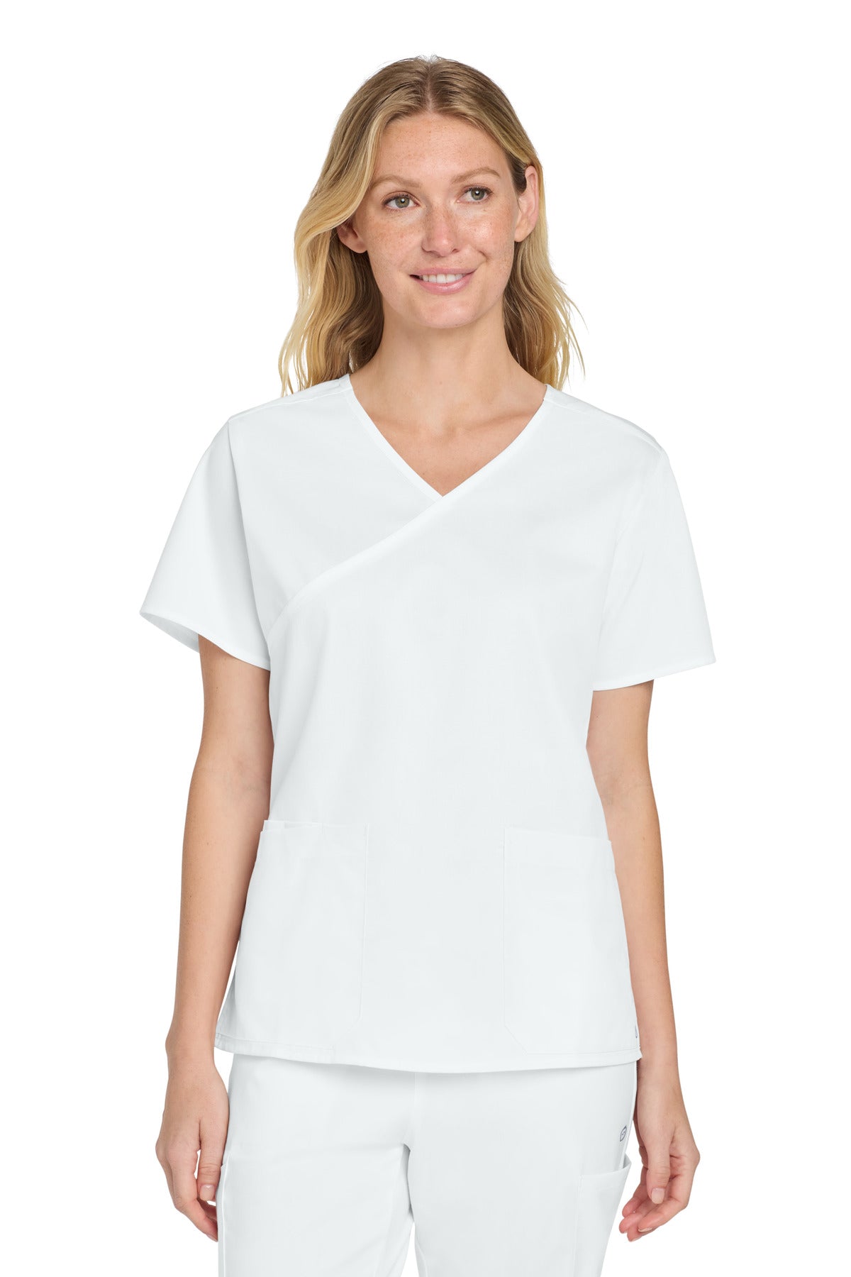 Wink Women's   WorkFlex   Mock Wrap Top WW4760