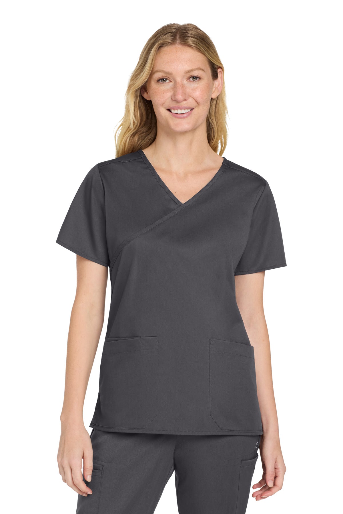 Wink Women's   WorkFlex   Mock Wrap Top WW4760