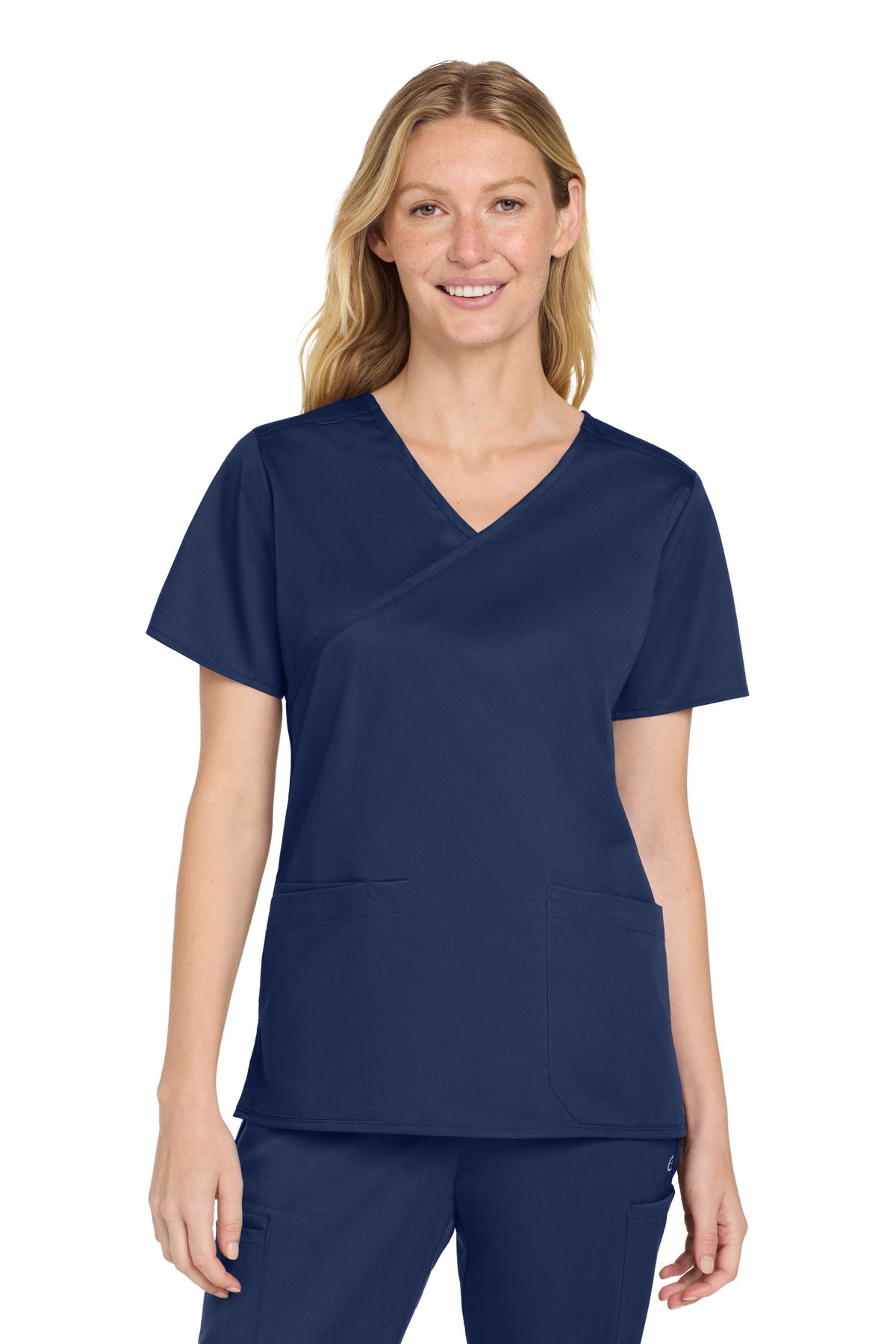 Wink Women's   WorkFlex   Mock Wrap Top WW4760