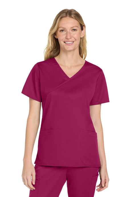 Wink Women's   WorkFlex   Mock Wrap Top WW4760