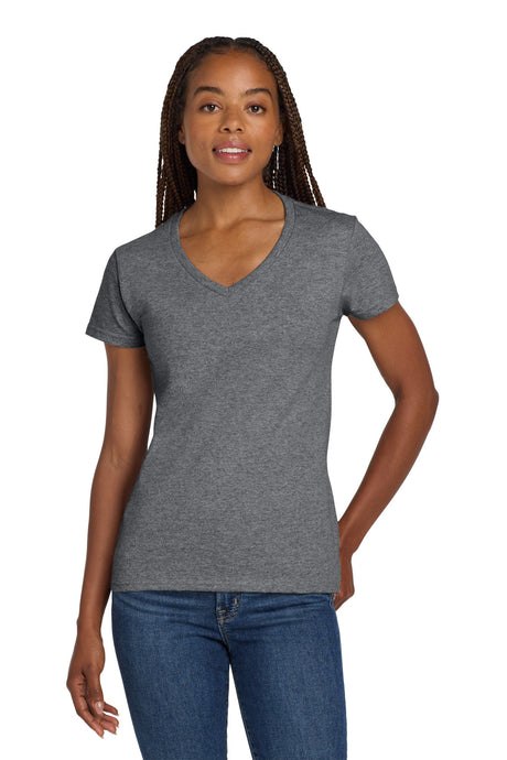 Gildan Women's   Heavy Cotton   100% Cotton V-Neck T-Shirt