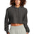 Champion Women's     Reverse Weave     Cropped Cut-Off Hooded Sweatshirt RW01W