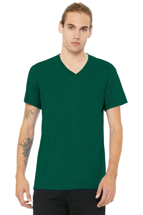 BELLA + CANVAS Men's Heather CVC V-Neck Tee
