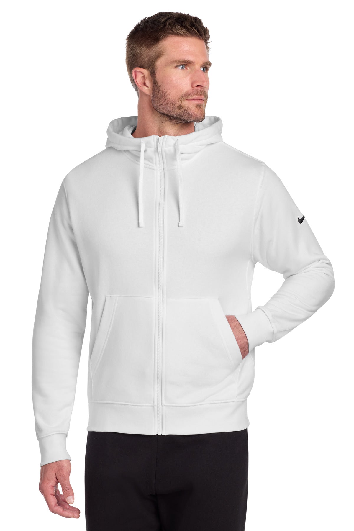 Nike Men's Club Fleece Sleeve Swoosh Full-Zip Hoodie NKDR1513