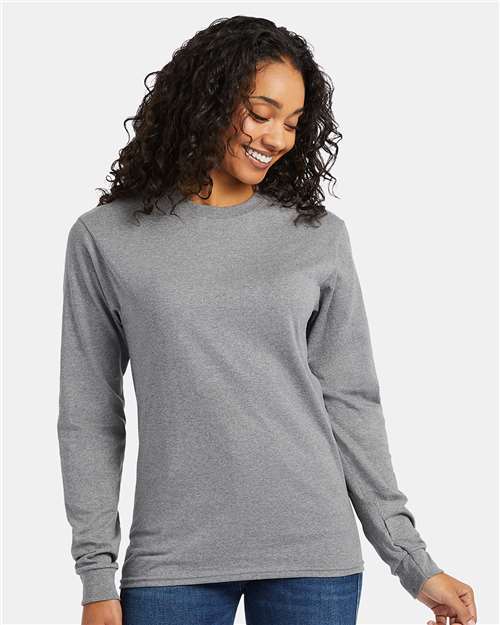 Hanes Men's Essential-T Long Sleeve T-Shirt-3