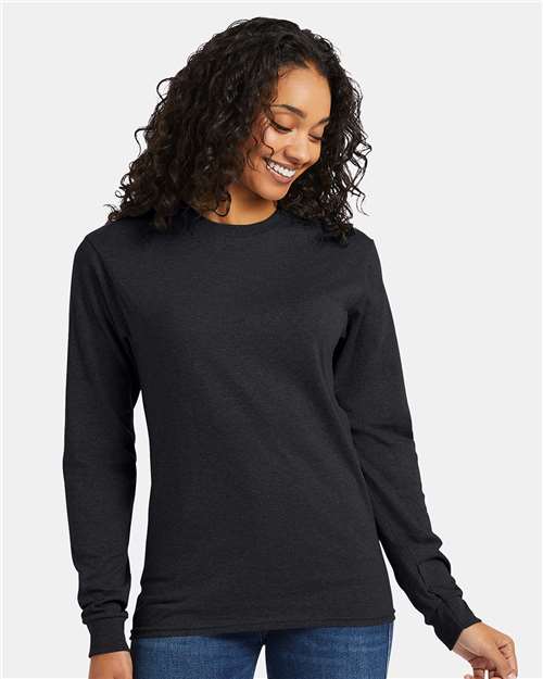 Hanes Men's Essential-T Long Sleeve T-Shirt-3