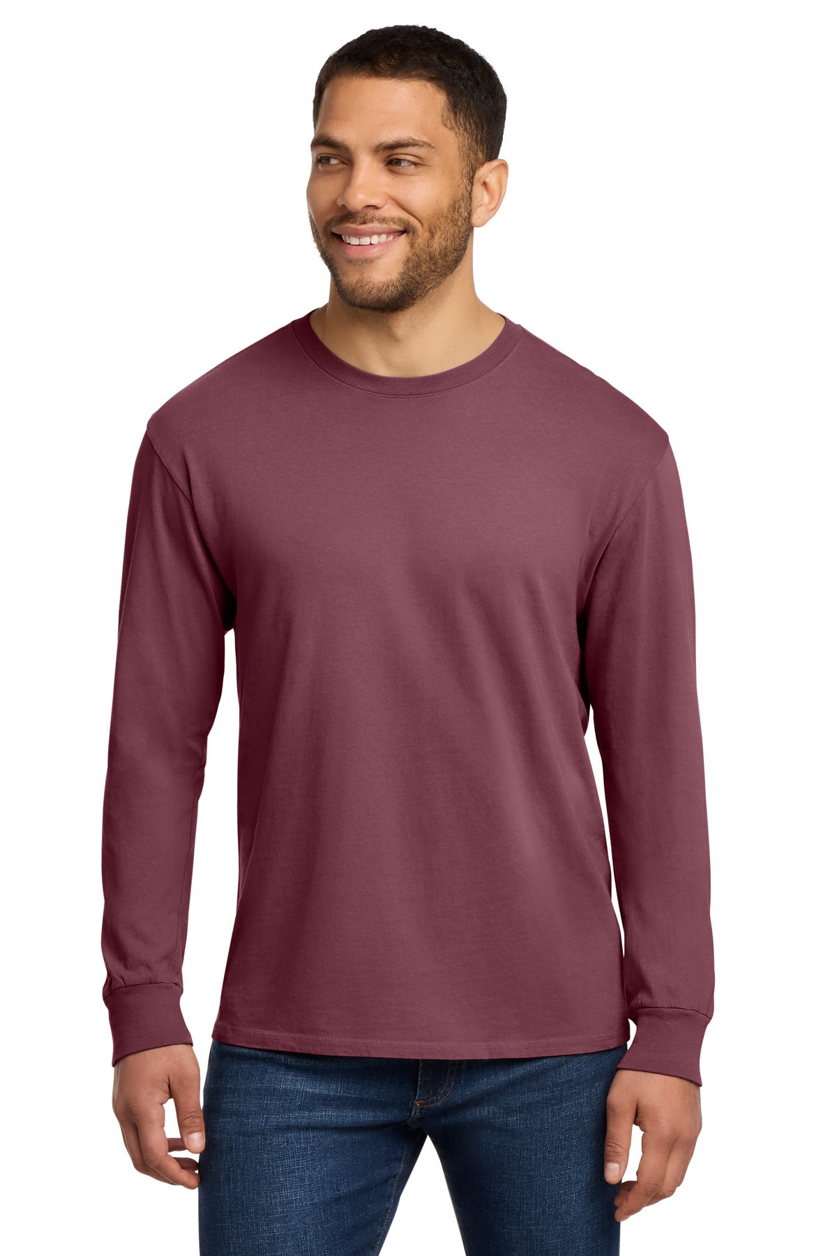 Port & Co Men's   Beach Wash   Garment-Dyed Long Sleeve Tee PC099LS