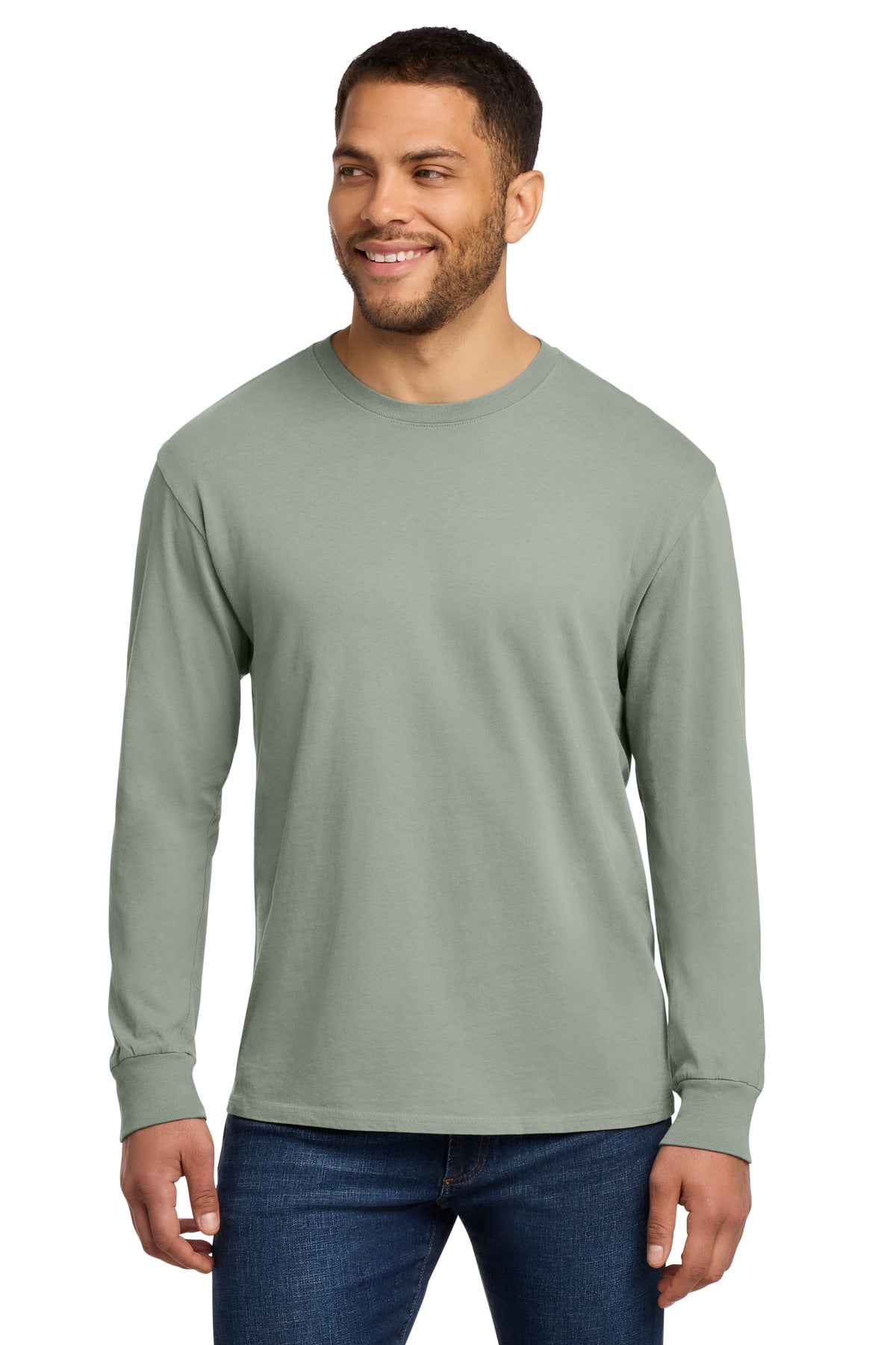 Port & Co Men's   Beach Wash   Garment-Dyed Long Sleeve Tee PC099LS
