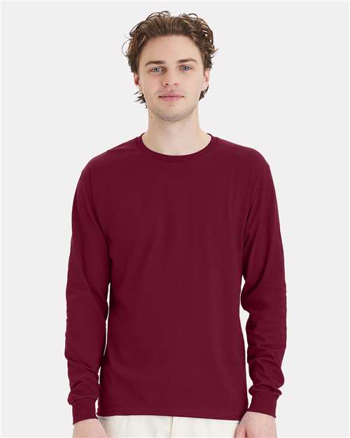 Hanes Men's Essential-T Long Sleeve T-Shirt-3