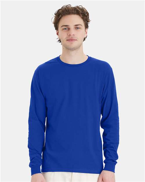 Hanes Men's Essential-T Long Sleeve T-Shirt-4