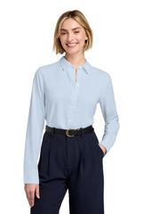 Brooks Brothers Women's   Full-Button Satin Blouse BB18007