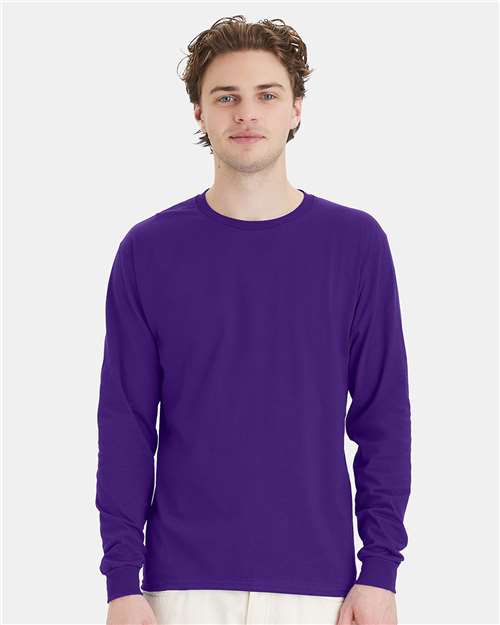 Hanes Men's Essential-T Long Sleeve T-Shirt-3