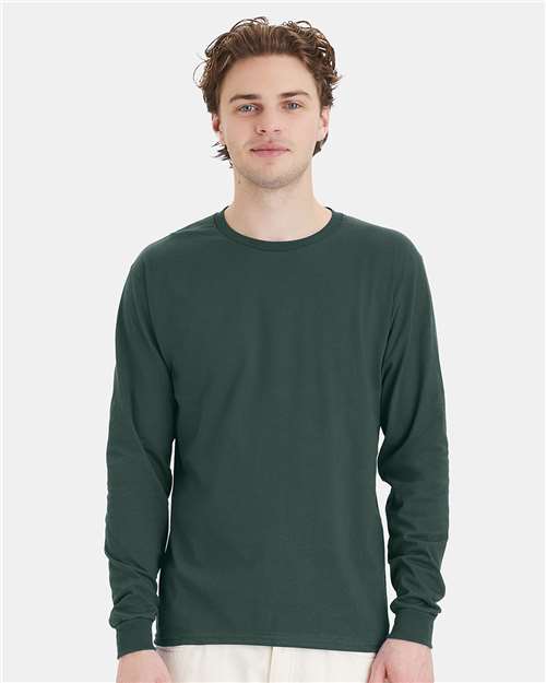 Hanes Men's Essential-T Long Sleeve T-Shirt-3