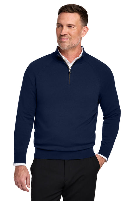 Brooks Brothers Men's   Cotton Stretch 1/4-Zip Sweater BB18402