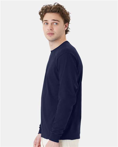 Hanes Men's Essential-T Long Sleeve T-Shirt-5