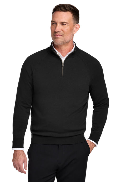 Brooks Brothers Men's   Cotton Stretch 1/4-Zip Sweater BB18402