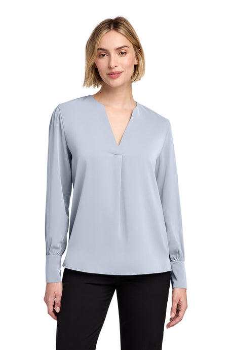 Brooks Brothers Women's   Open-Neck Satin Blouse BB18009