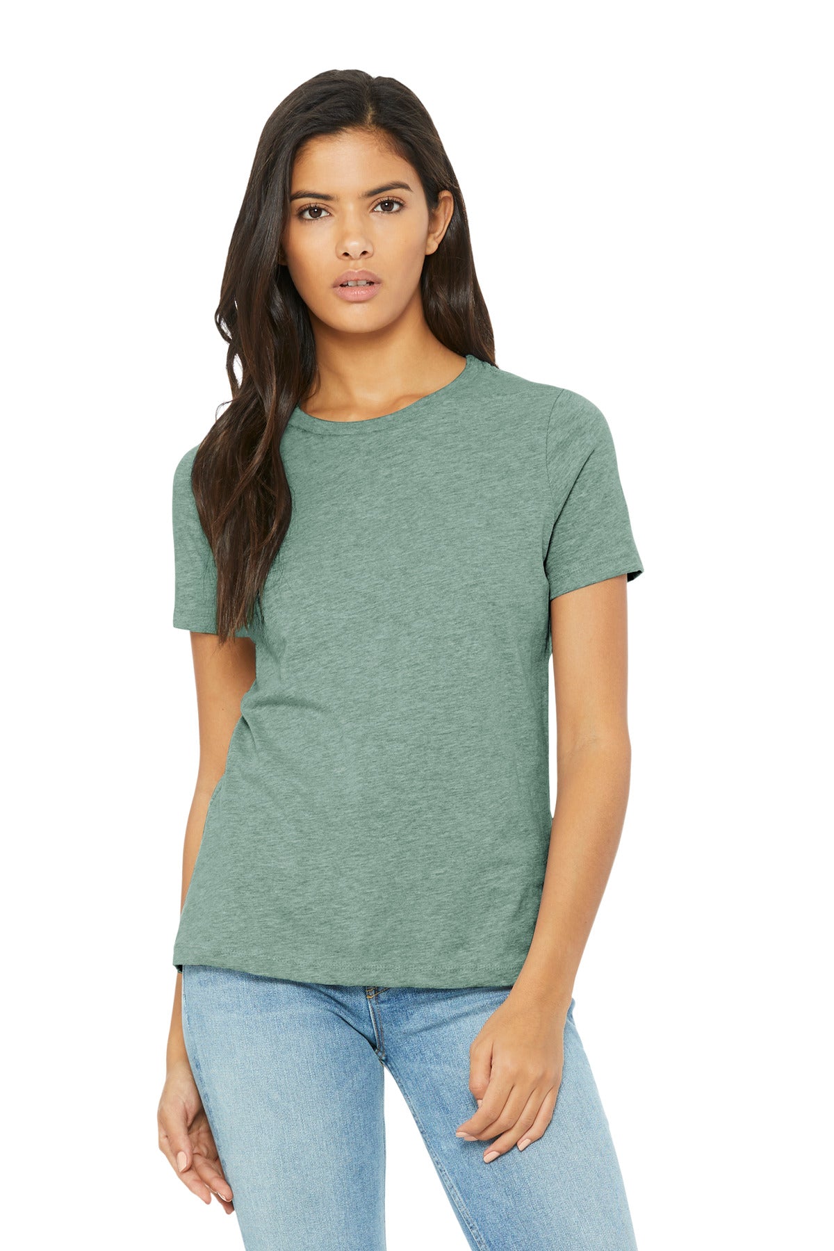 BELLA + CANVAS Women’s Relaxed Fit Heather CVC Tee