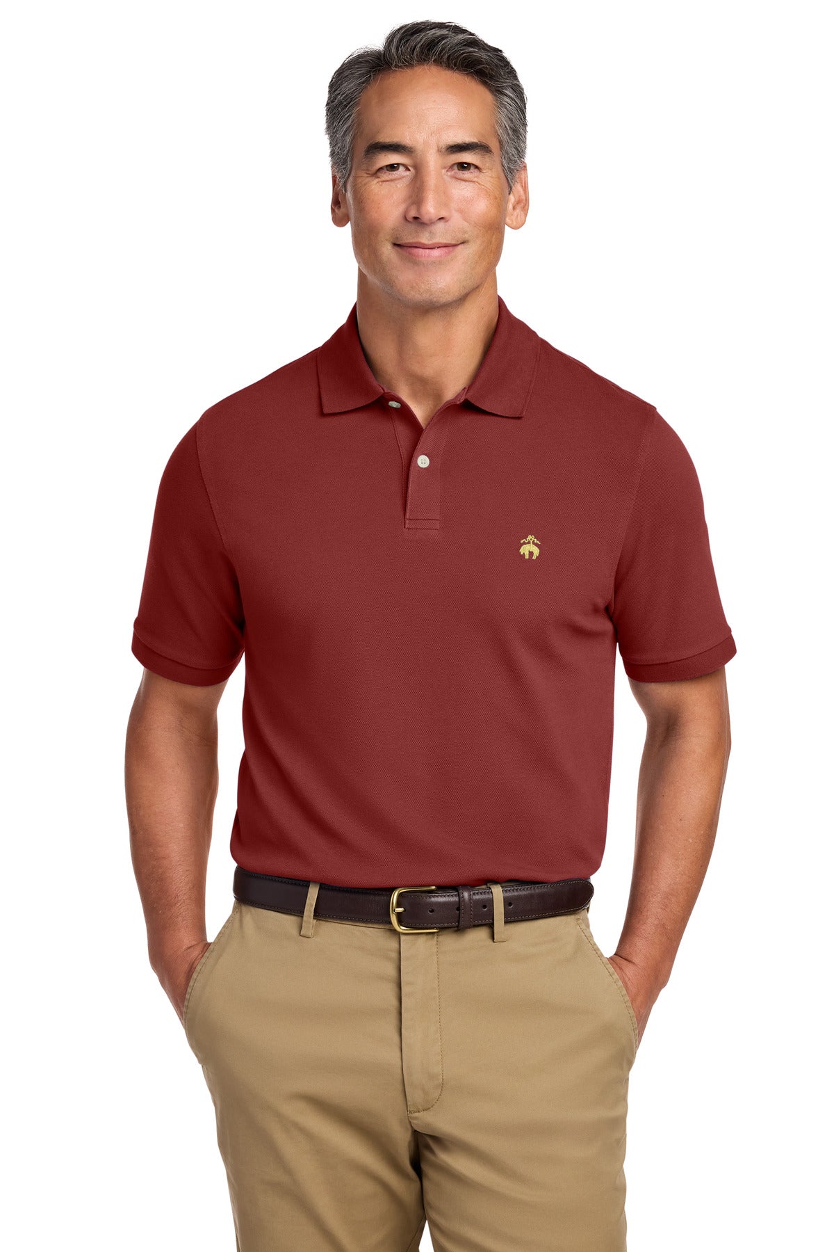 Brooks Brothers Men's   Pima Cotton Pique Polo BB18200