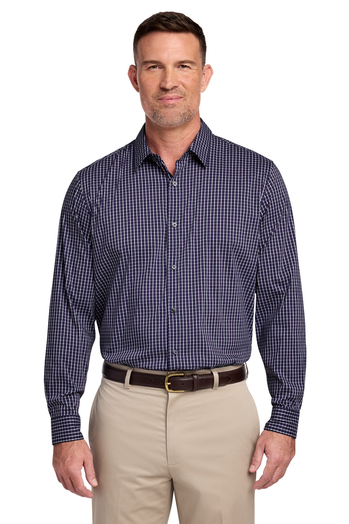 Brooks Brothers Men's   Tech Stretch Patterned Shirt BB18006