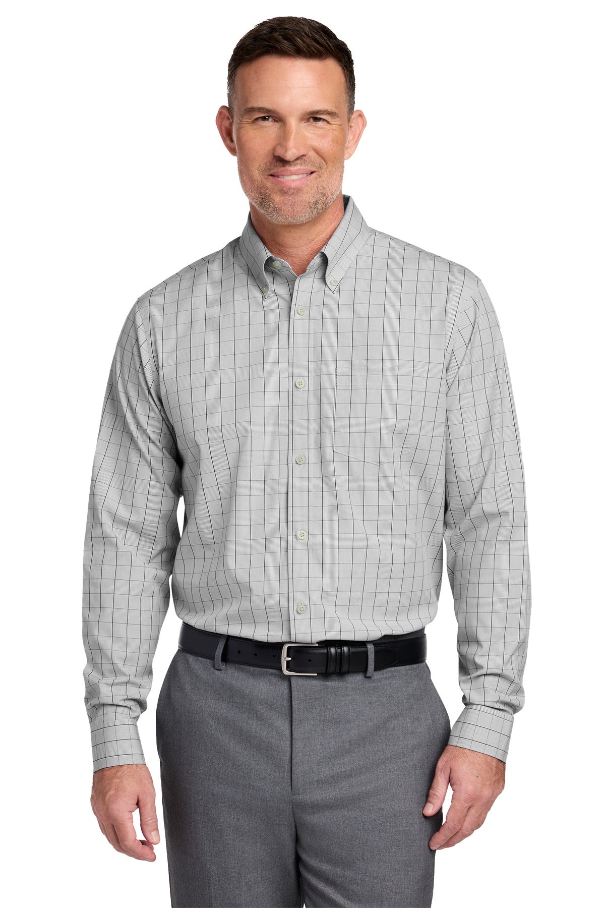 Brooks Brothers Men's   Wrinkle-Free Stretch Patterned Shirt BB18008