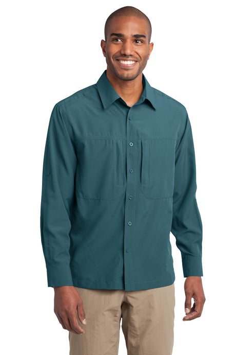 Eddie Bauer Men's   Long Sleeve Performance Travel Shirt