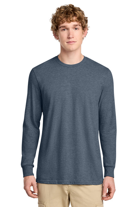 District Men's   Perfect Blend   CVC Long Sleeve Tee DT109