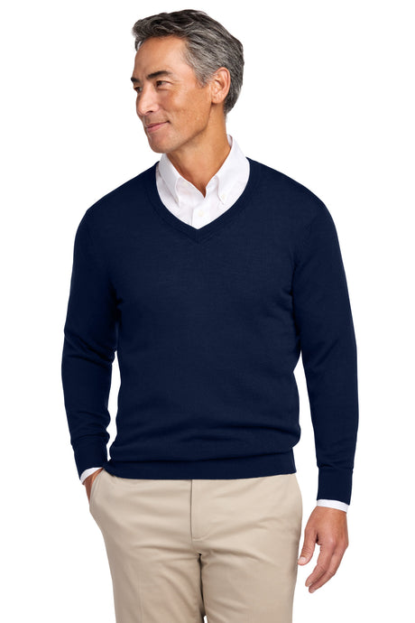 Brooks Brothers Men's   Washable Merino V-Neck Sweater BB18410