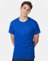 Hanes Men's Authentic 100%  Cotton T-Shirt with Pocket-4