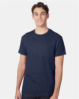 Hanes Men's Authentic 100%  Cotton T-Shirt with Pocket-4