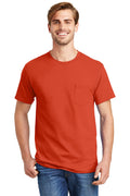 Hanes Men's Authentic 100%  Cotton T-Shirt with Pocket
