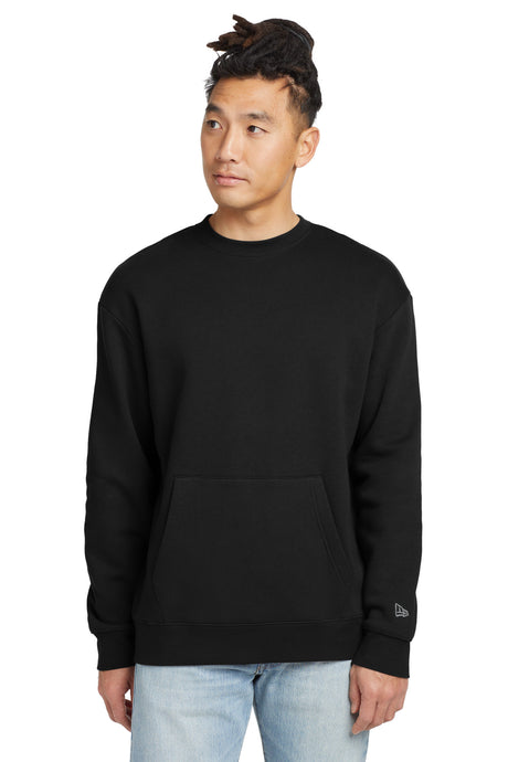 New Era Men's Heritage Fleece Pocket Crew NEA527 Corporate Apparel Sweatshirts & Fleece