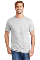 Hanes Men's Authentic 100%  Cotton T-Shirt with Pocket