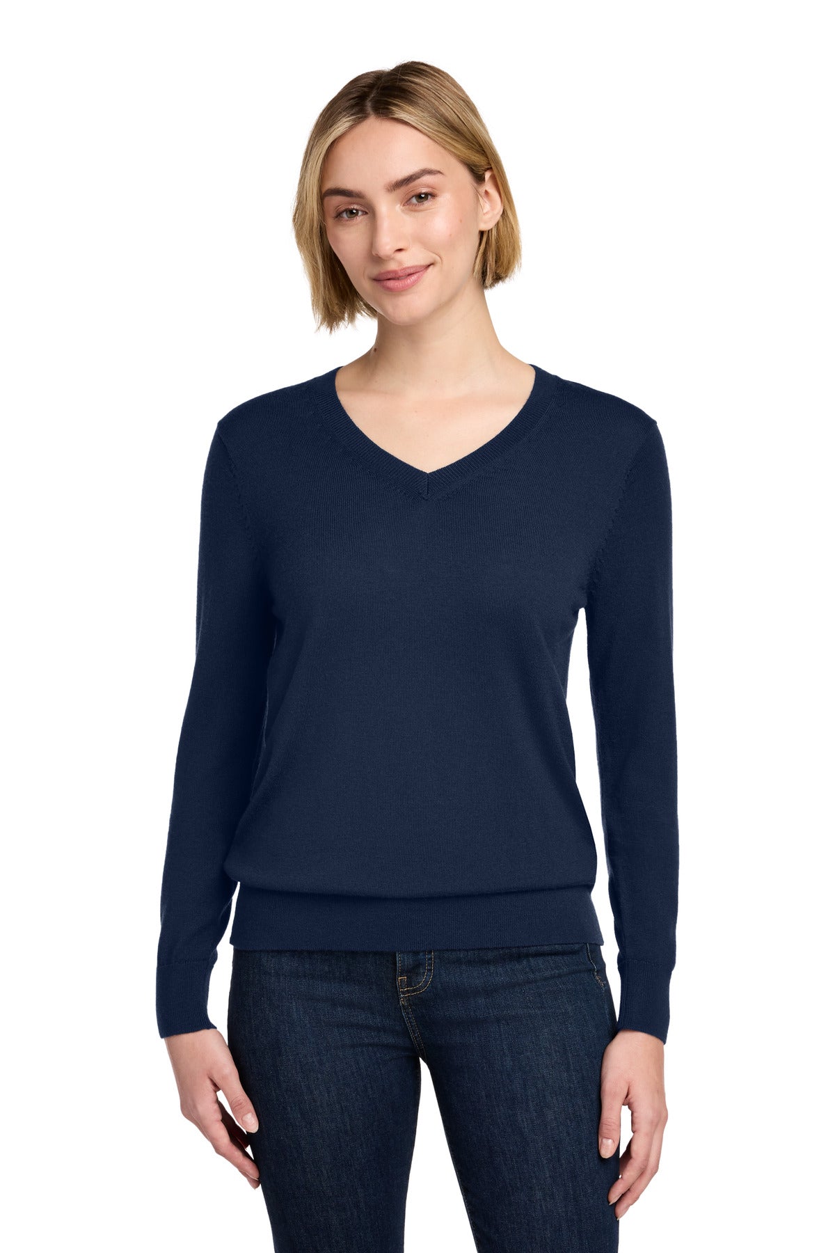 Brooks Brothers Women's   Washable Merino V-Neck Sweater BB18411