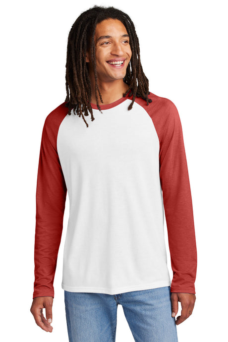 AllMade Men's   Tri-Blend Long Sleeve Colorblock Raglan AL6009