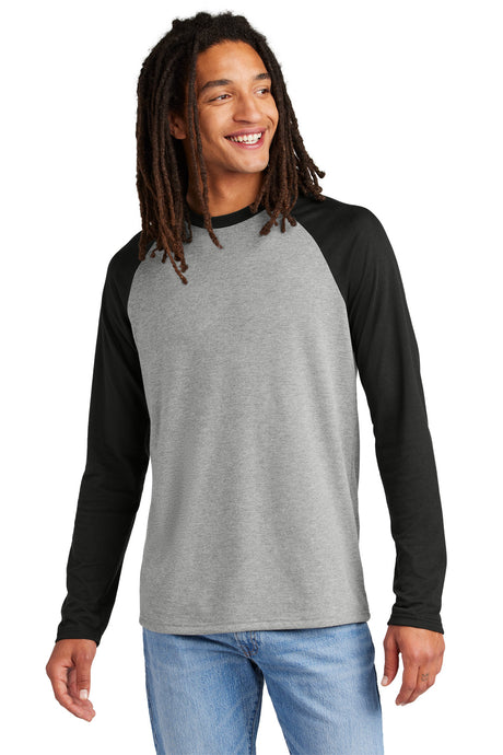 AllMade Men's   Tri-Blend Long Sleeve Colorblock Raglan AL6009