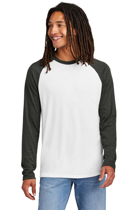 AllMade Men's   Tri-Blend Long Sleeve Colorblock Raglan AL6009
