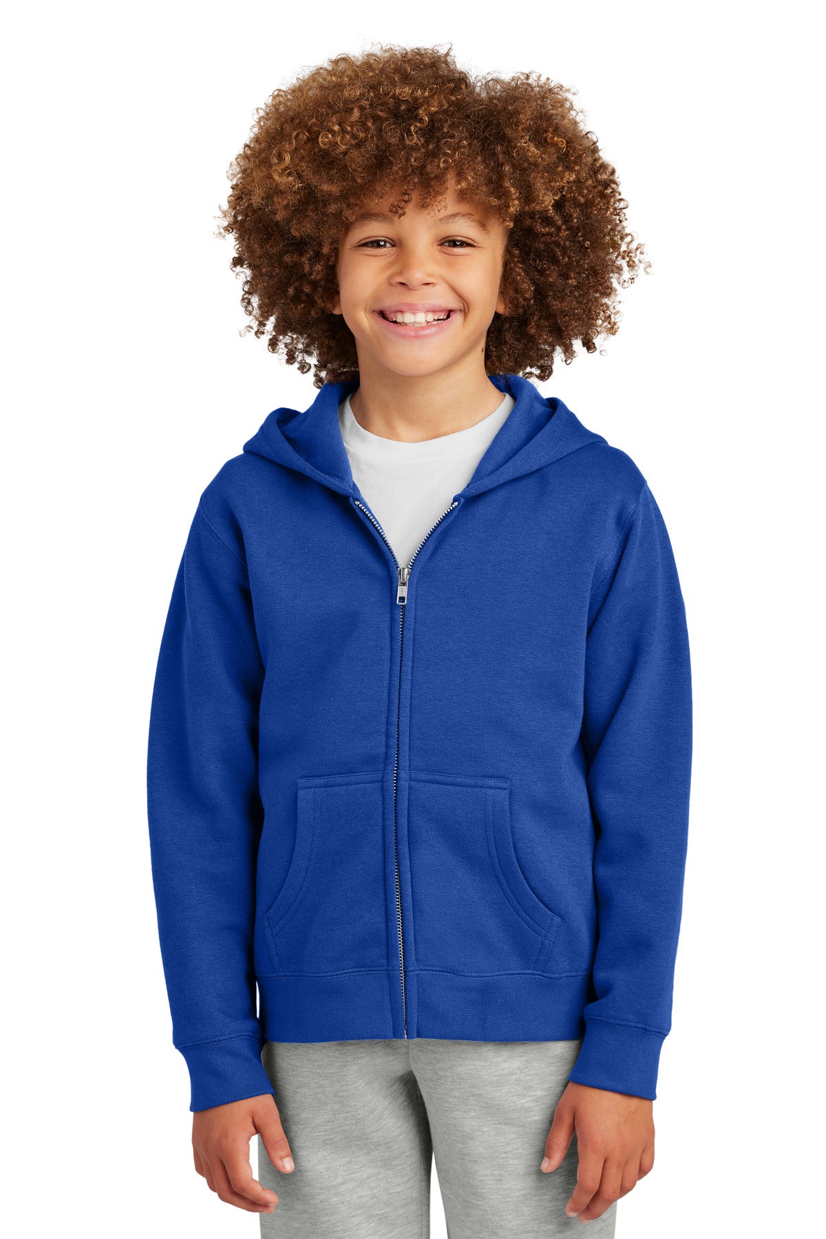 District Youth   V.I.T.   Fleece Full-Zip Hoodie DT6102Y