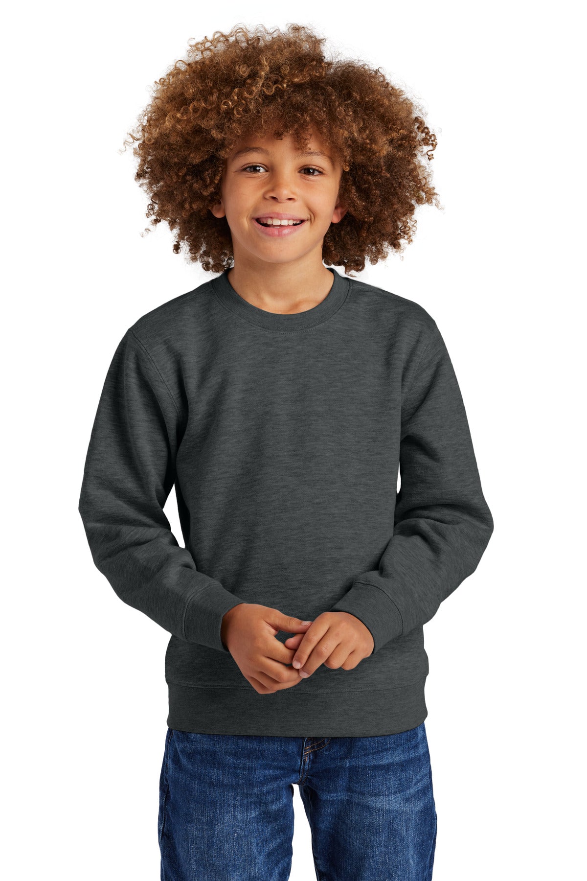 District Youth   V.I.T.   Fleece Crew DT6104Y
