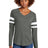 Sport-Tek Women's   Halftime Stripe Long Sleeve V-Neck Tee LST6043