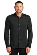 Mercer+Mettle Men's   Stretch Jersey Long Sleeve Shirt MM1018