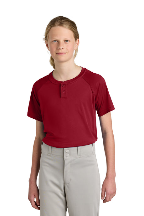 Sport-Tek Youth   PosiCharge   Competitor   2-Button Henley YST359