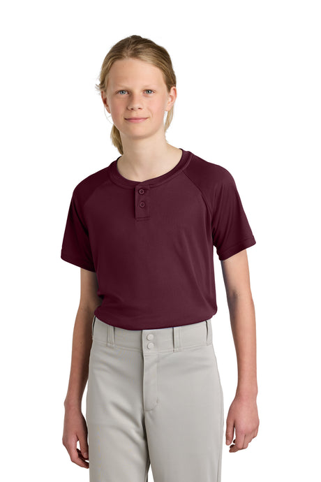 Sport-Tek Youth   PosiCharge   Competitor   2-Button Henley YST359