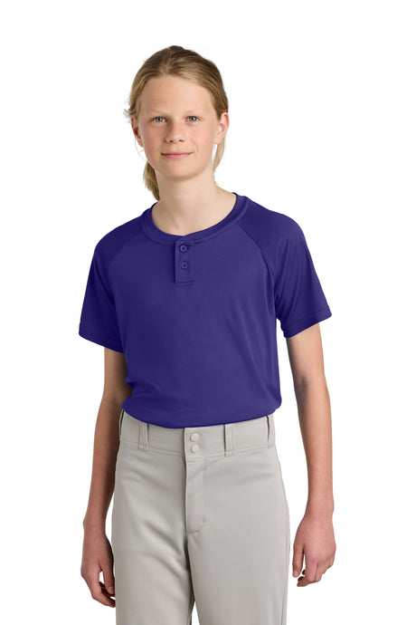 Sport-Tek Youth   PosiCharge   Competitor   2-Button Henley YST359