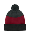 Port Authority Men's   Cozy Striped Pom Beanie C979