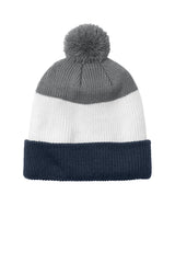 Port Authority Men's   Cozy Striped Pom Beanie C979