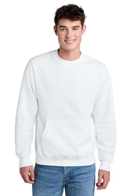 Port & Co Men's   Core Fleece Crewneck Pocket Sweatshirt PC78PKT
