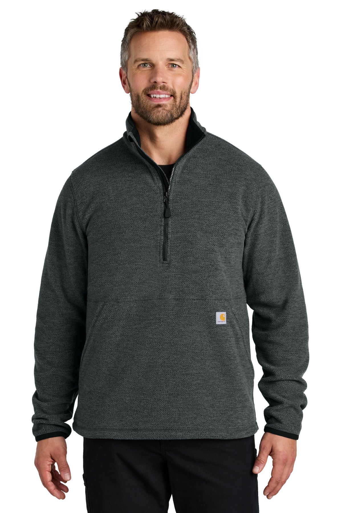 Carhartt Men's   Textured 1/2-Zip Fleece Jacket CT106417