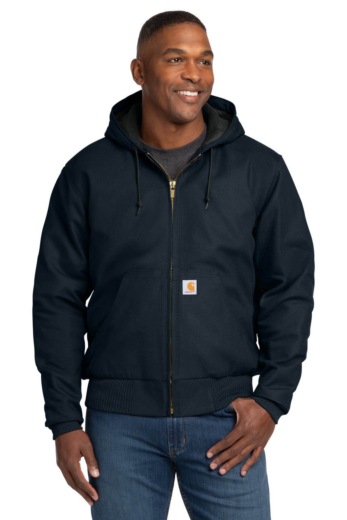 Carhartt Men's    Quilted-Flanne-Lined Duck Active Jac