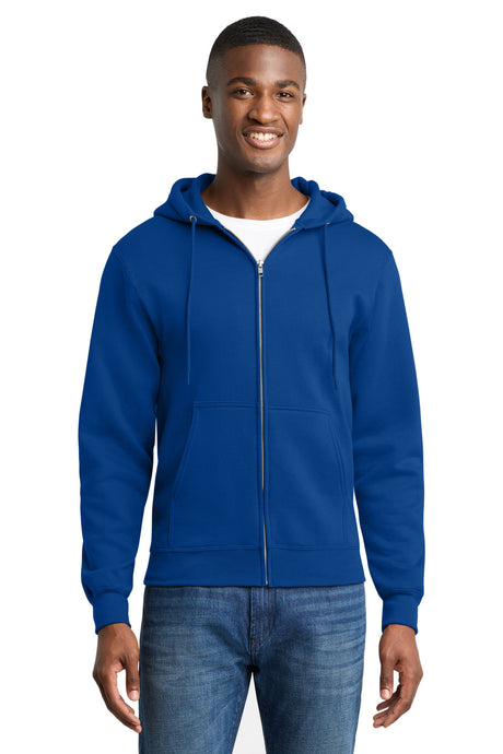 Port & Co Men's   Core Fleece Full-Zip Hooded Sweatshirt